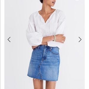 NWT Madewell Denim Mini Skirt